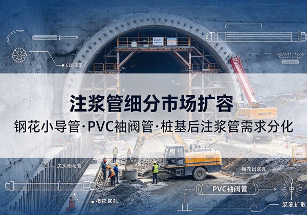 林口注浆管细分市场扩容，隧道钢花小导管、PVC 袖阀管、桩基后注浆管需求分化